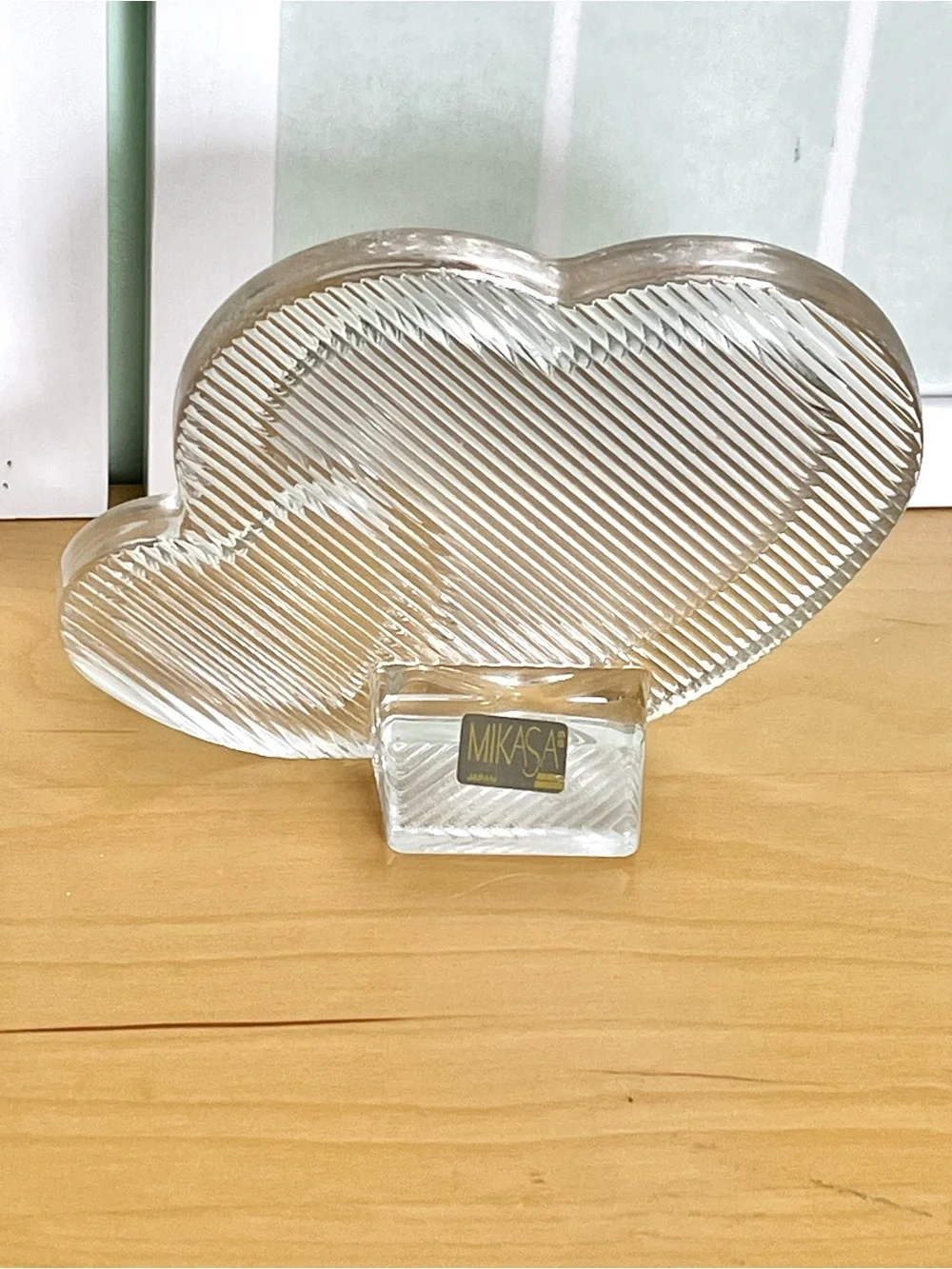 Mikasa Double Heart Photo Frame Vintage